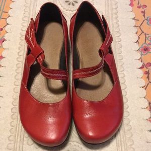 Figura Red Leather Shoes -Size 40